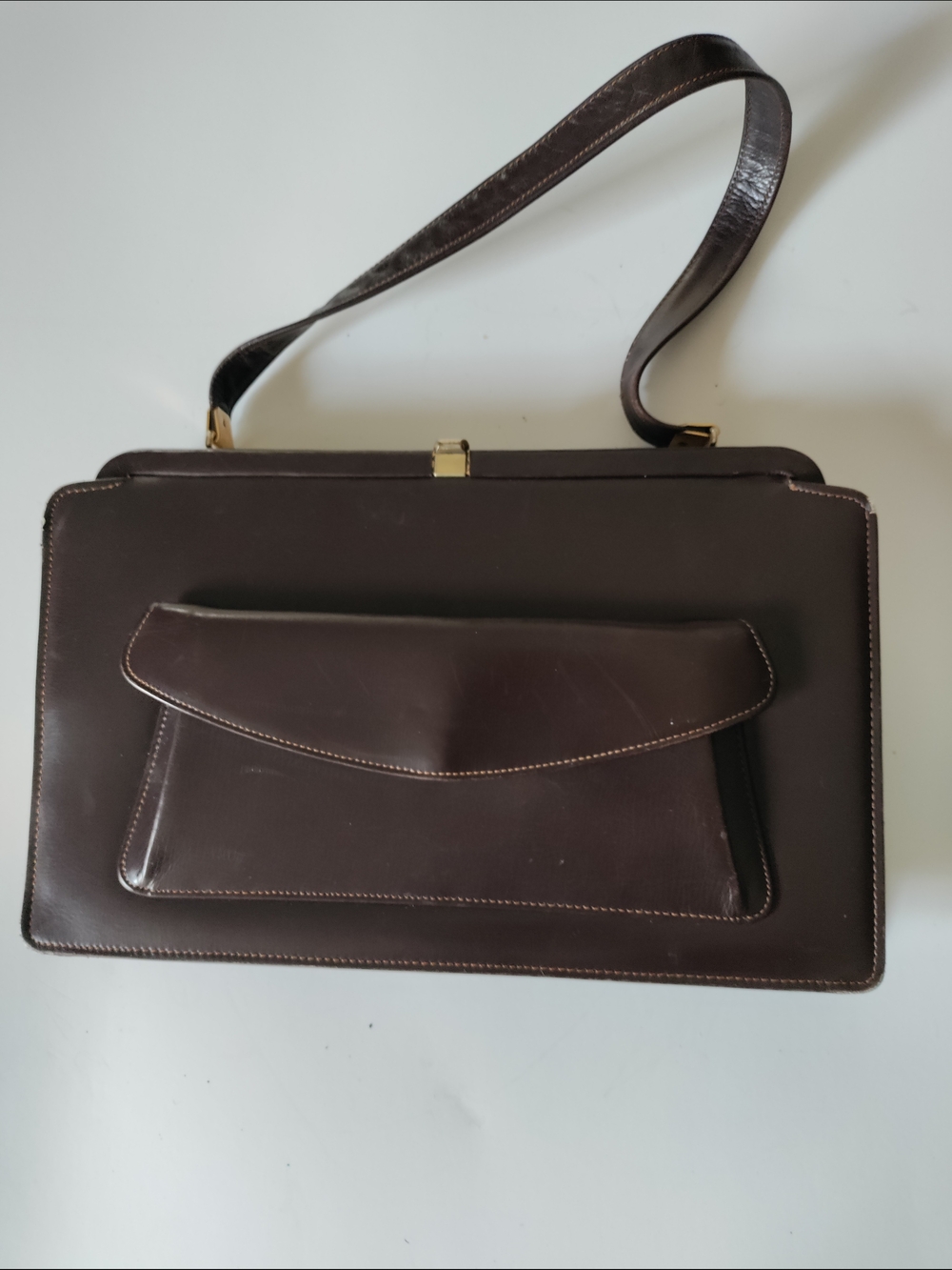 Dofan France Women's Dark Brown Leather Purse
